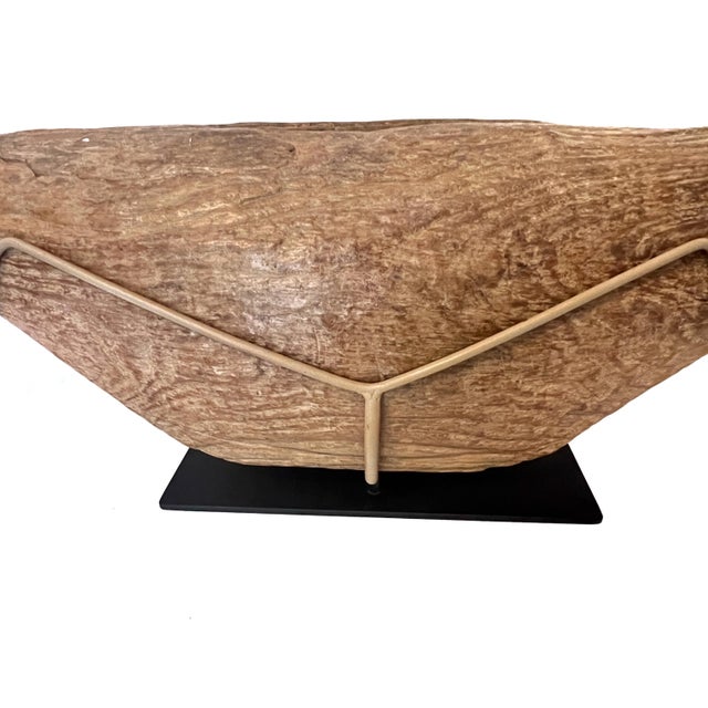 Wood Tribal Slit Drum Sculptural Accent Piece For Sale - Image 14 of 18