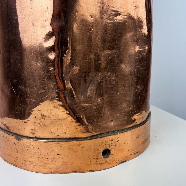 Large Antique Copper Milk Can For Sale - Image 6 of 11