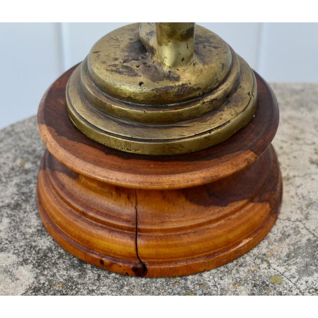 Antique French Style Bronze Cupid Figure on Wood Base For Sale - Image 11 of 12