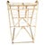 Restored 1950s mid-century modern display rack with iconic organic design. Crafted rattan, the piece features a striking...
