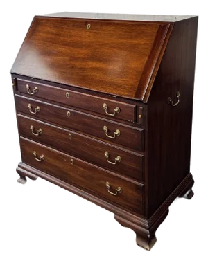 Chippendale Slant Front Desk by Henkle Harris