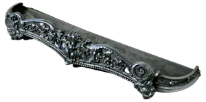 Victorian Art Nouveau Cast Iron Fender, 1880a