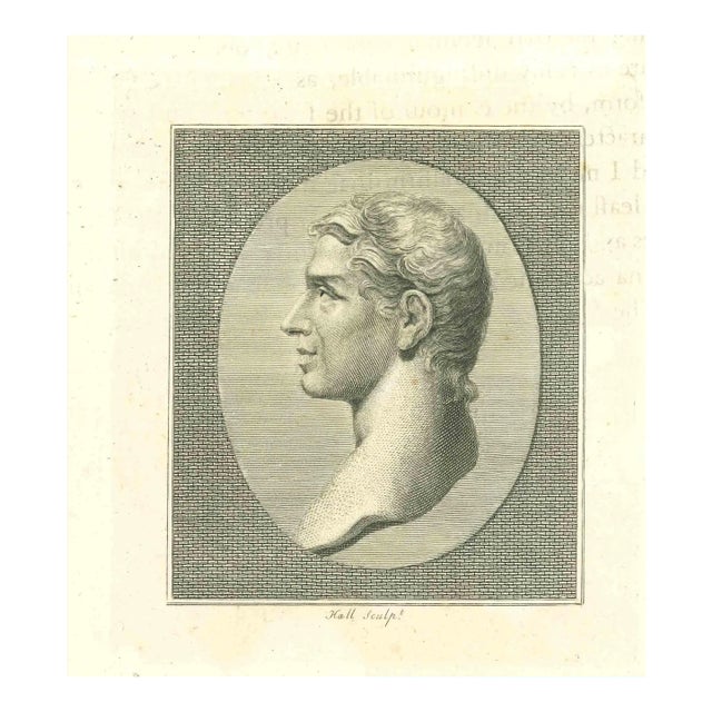John Hall, Portrait of a Man, Etching, 1810 For Sale