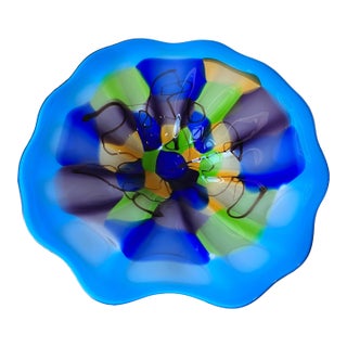 Viz Glass Studios Genuine Hand Blown Wall Art Glass 18” For Sale
