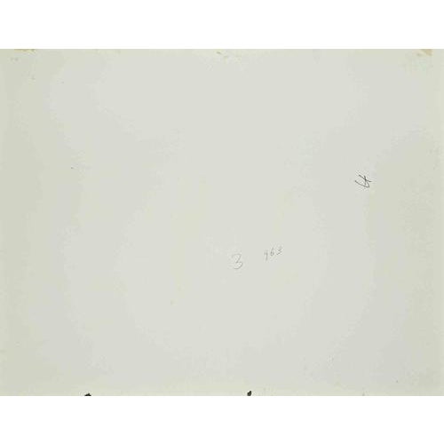 Watercolor on heavy paper realized by Carlo Ravagnan in 1963. Hand signed lower left. Dated on rear. Excellent condition....