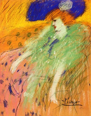 Picasso Giclee Woman in Blue Hat Numbered Edition