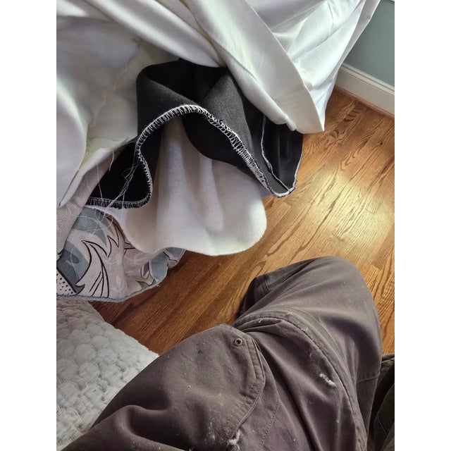 2000 - 2009 Sanderson Custom Drapery Panels – Original Morris & Co. Cray Design Block For Sale - Image 5 of 12