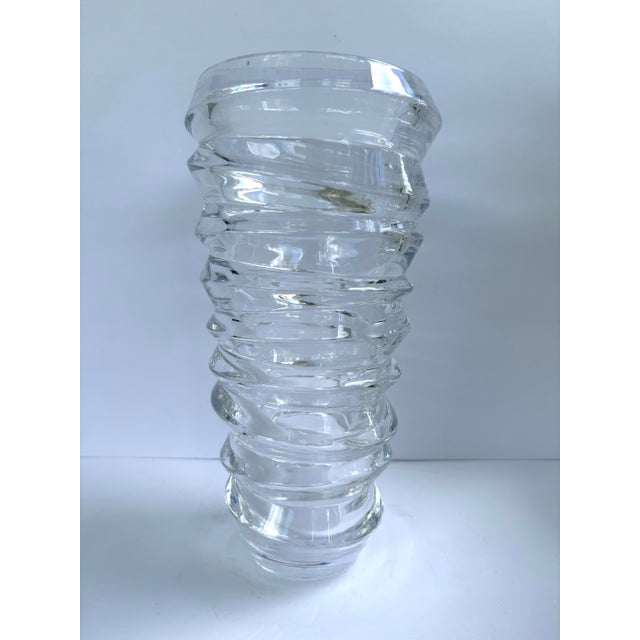 2000 - 2009 Nachtmann Slice Crystal Vase by Viktoriya Braginsky, Germany, 2000s For Sale - Image 5 of 8