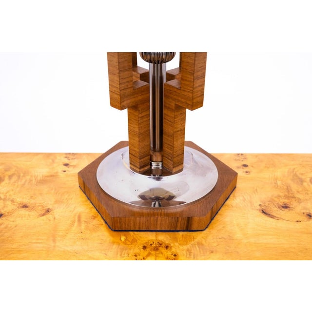 20th Century Art Deco Table Lamp, Poland, 1950s For Sale - Image 4 of 9