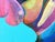 Cecilia Beaven Contemporary Abstract Purple and Blue Toned Biomorphic Dragon Figure Painting, 2021 For Sale - Image 11 of 11