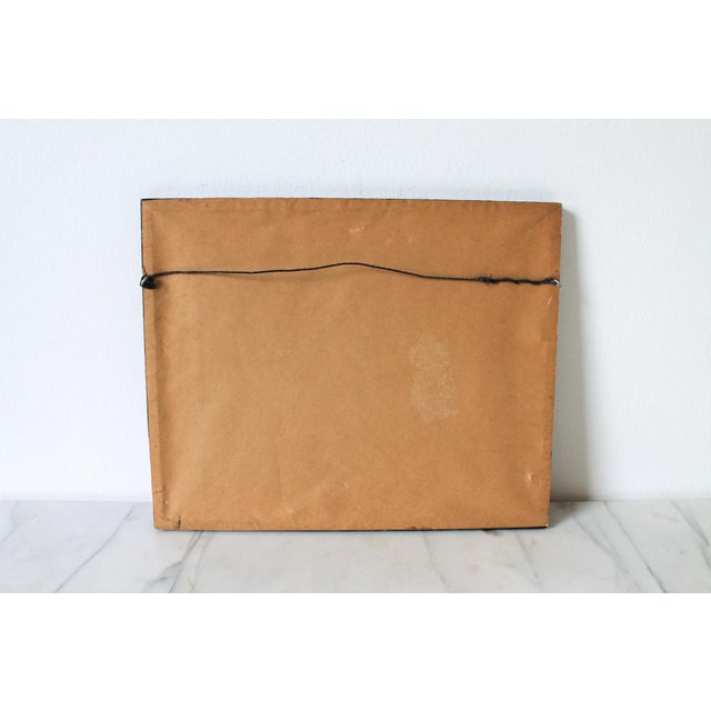 Mid 20th Century Vintage Framed Colonial Characters Wall Hanging For Sale - Image 5 of 5