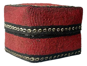 Mid 20th Century Sumatran Beaded and Woven Box