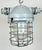 1970s Industrial Grey Bunker Ceiling Light with Iron Cage from Elektrosvit, 1970s For Sale - Image 5 of 18