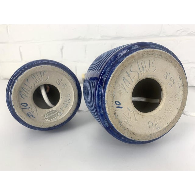 Scandinavian Stoneware Table Lamps by Per Linnemann-Schmidt Ceramic for Palshus, 1960s, Set of 2 For Sale - Image 15 of 18