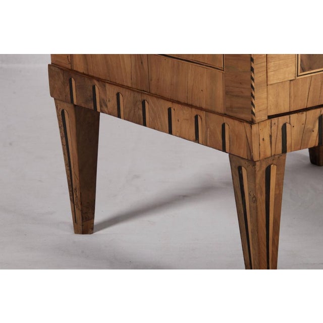 Small Antique Baroque Louis XVI Chest of Drawers in Walnut, 1780 For Sale - Image 11 of 18