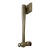 Large Antique Solid Nickel Plated Brass Hammer Front Door Knocker Bell Alarm For Sale