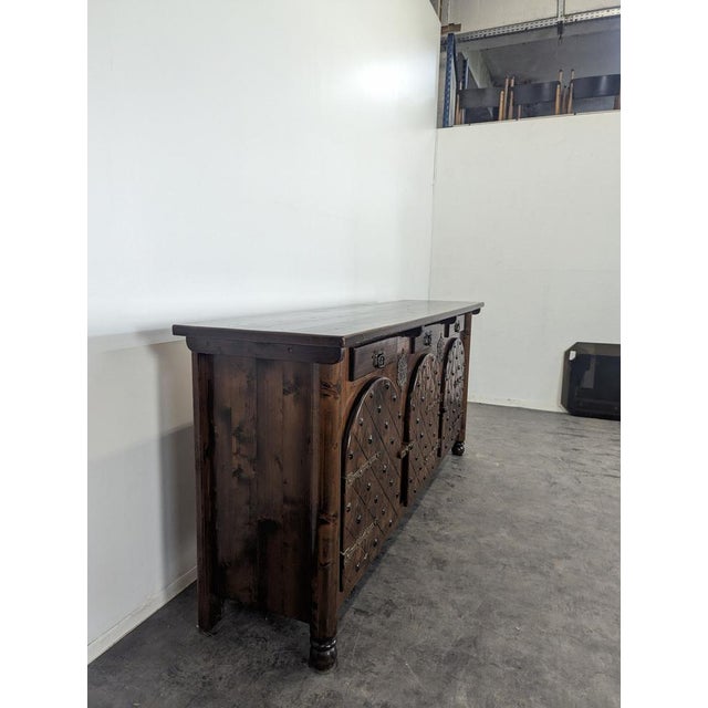 Renaissance Style Wood Sideboard For Sale - Image 3 of 7