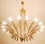 Italian Brass Chandelier with 16 Lights, 1950s For Sale - Image 3 of 9