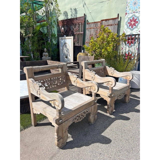 Outdoor Bali Roll Back Arm Chair For Sale - Image 9 of 9