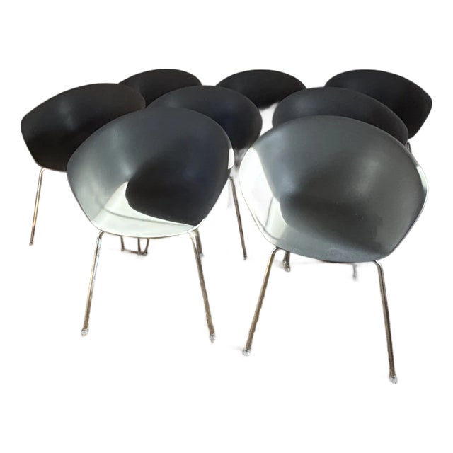 Arper Duna Chairs in Grey For Sale