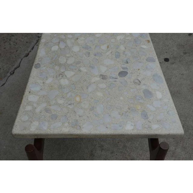 Trapeze Terrazzo Side Table by Harvey Probber For Sale In Los Angeles - Image 6 of 7