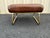 1960s adjustable footstool in brown vinyl made by Pearl Wick. The classic “Leg Lounger” is a fantastic product combining...