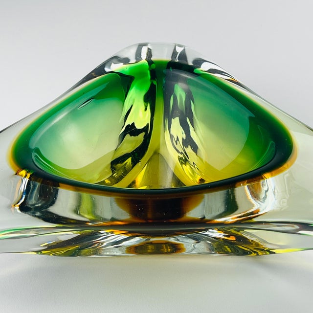 Sommerso Murano Glass Ashtray from Arte Nuova, Italy, 1960s For Sale - Image 7 of 14