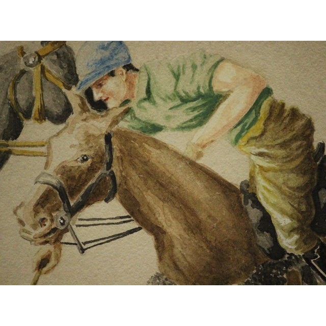 Traditional "Two Charging Polo Players" For Sale - Image 3 of 6