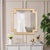 Modern Pasargad Home Ephrya Geometric Gold Wall Mirror, 31.5" For Sale - Image 3 of 8