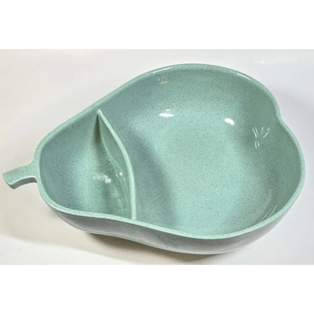 Turquoise Pear Chip and Dip Bowl For Sale - Image 9 of 10
