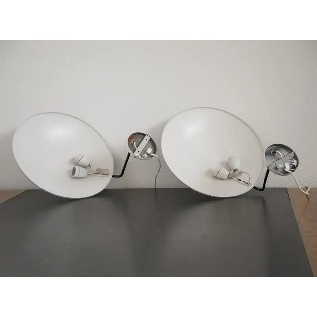 Metal 232 Wall Lamps by Bruno Gatta, 1962, Set of 2 For Sale - Image 7 of 8