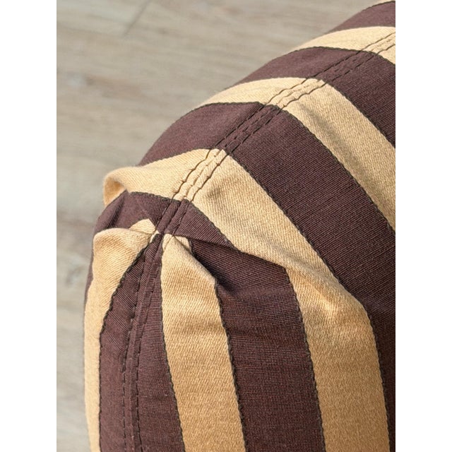 Ray Wilkes “Chiclet” Lounge Chair for Herman Miller in Striped Cotton Jacquard For Sale - Image 9 of 12