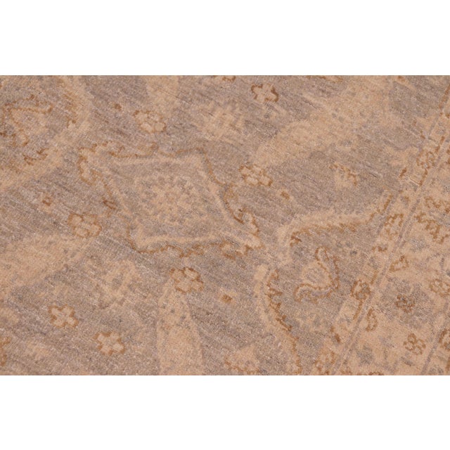 1990s Ziegler Grey/Beige Wool Runner Rug- 2'7'' X 9'4'' For Sale - Image 5 of 10