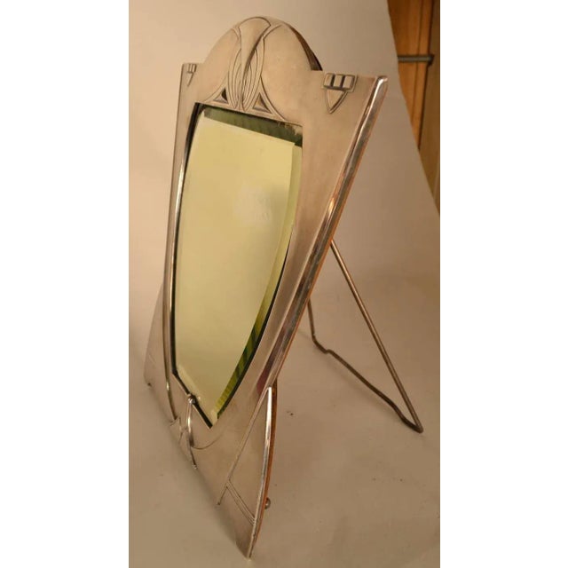 Silver Wmf Art Nouveau M Easel Mirror For Sale - Image 8 of 9