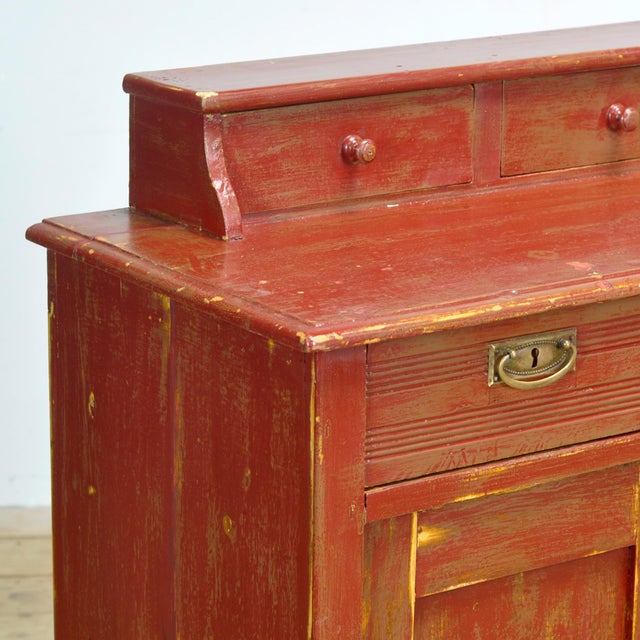 Wood Vintage Buffet in Pine, 1925 For Sale - Image 7 of 12