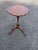 Late 20th Century Vintage Pedestal Tripod Leather Top Mahogany Candle Stand For Sale - Image 5 of 6