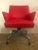 Red Office Chair, 1960s For Sale - Image 8 of 8