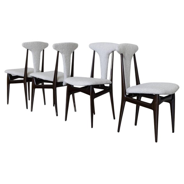 Set of four Side Chairs, Italy 1950s For Sale - Image 17 of 18