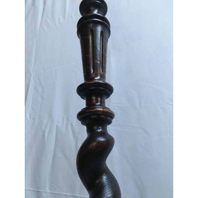 Wooden Spiral Floor Lamp, 1940s For Sale - Image 14 of 18