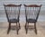Late 20th Century Set of 10 D. R. Dimes Lancaster Comb-Back Windsor Chairs Black Crackle Finish For Sale - Image 9 of 12