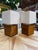 Italian 1970s Italian Reeded Wood Table Lamps - a Pair For Sale - Image 3 of 8