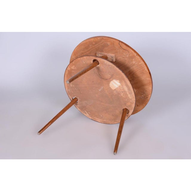 Brown Mid-Century Modern Coffee Table in Walnut and Beech, 1950s For Sale - Image 8 of 12