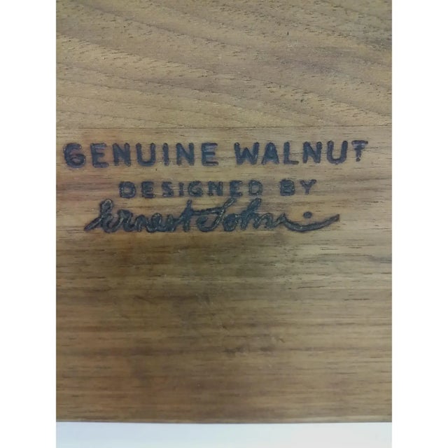 Ernest Sohn Mid-Century Cheese Dip Walnut Platter For Sale - Image 9 of 10