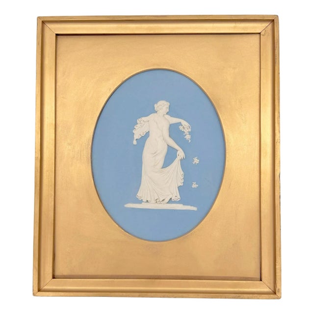 18th Century Wedgwood & John Flaxman, Blue Jasperware "Dancing Hours" Plaque For Sale