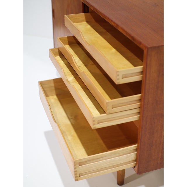 Teak 160 Sideboard by Børge Mogensen for Søborg Møbelfabrik, Denmark, 1950s For Sale - Image 11 of 15