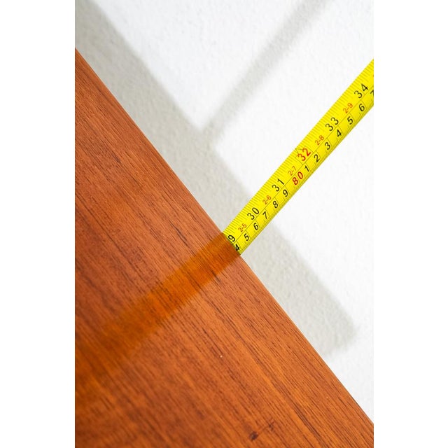 1960s Mid Century Danish Modern Dining Table Denmark Teak Wood Extension Draw Leaf Nm For Sale - Image 11 of 12