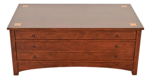 Stickley Harvey Ellis Collection Arts & Crafts Inlaid Cherry Wood Coffee Table