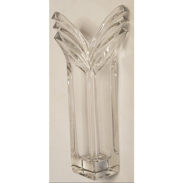 Late 20th Century Mikasa Lead Crystal Vase Chairish