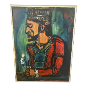 French Oil Painting "The Old King"