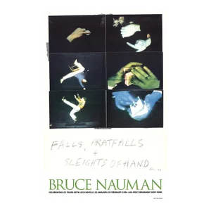 1994 Bruce Nauman 'Falls, Pratfalls + Sleights of Hand' Pop Art Black,Green,Blue USA Offset Lithograph